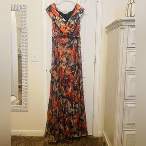 Floral evening dress
